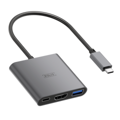 Rolio USB C naar HDMI Adapter - 3 in 1 - 4K HDMI - USB 3.0 - USB-C Opladen