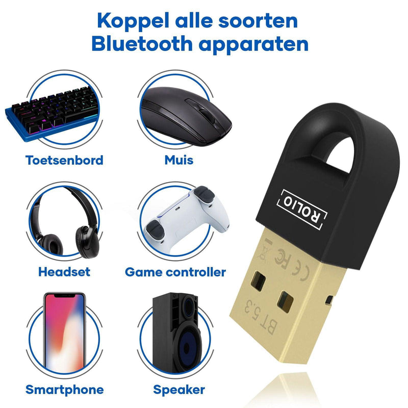 Rolio Bluetooth adapter 5.3 - 20m - Rolio