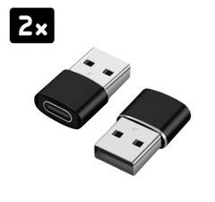 Rolio USB-C Adapter - 2 Stuks - USB-A naar USB-C