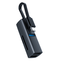 Rolio USB-C Adapter - 5 in 1 - SD/TF Kaartlezer - 3x USB 3.0