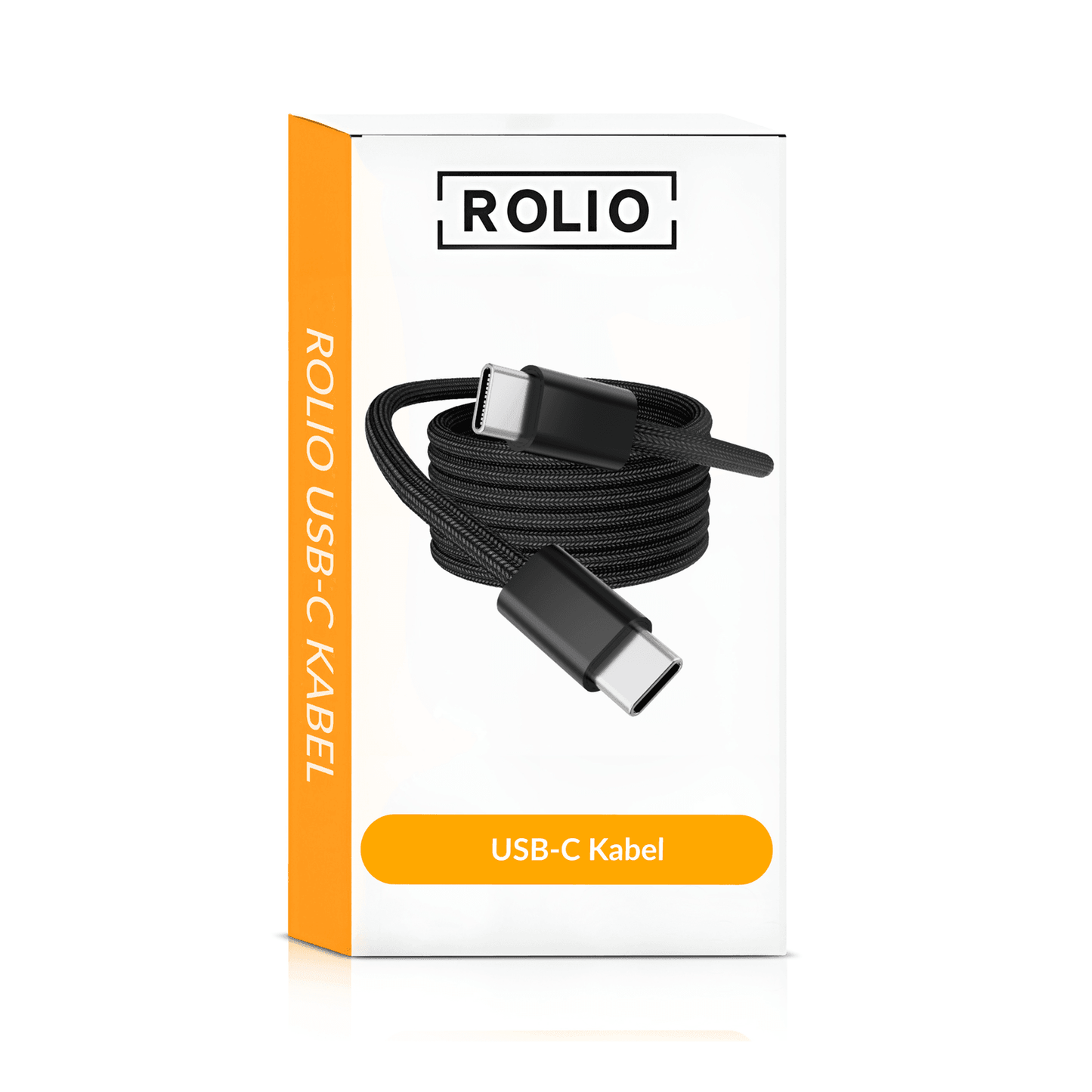 Rolio USB C Kabel - Magnetisch Oprollen - 1 Meter - 100W Oplaadkabel - Universeel - Rolio