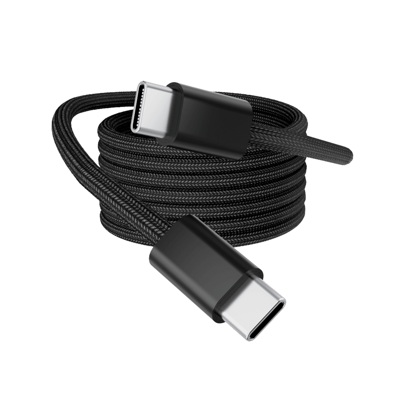 Rolio USB C Kabel - Magnetisch Oprollen - 2 Meter - 100W Oplaadkabel - USB C naar USB C - Universeel - Rolio