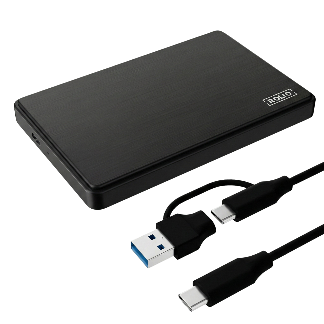 Rolio Externe Harde Schijf - USB 3.1 en USB C - 500GB Opslag - 1Gbps