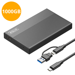 Rolio Externe Harde Schijf - Pro - USB 3.0 - USB C - 1TB Opslag - 1Gbps