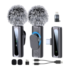 Rolio X10 Ultra - Draadloze Microfoon Pro - 2 Stuks - Lavalier - USB-C/Lightning - Plug & Play