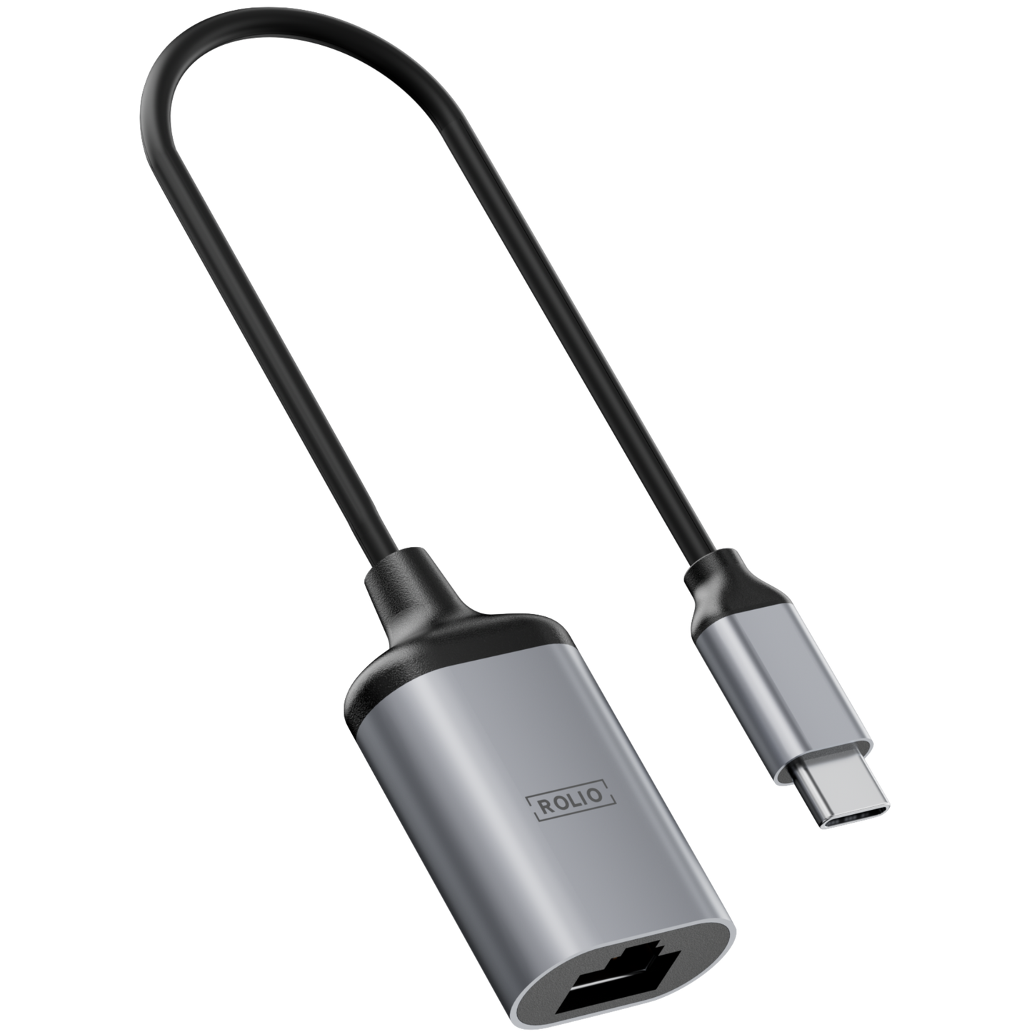 Rolio USB-C-Adapter – USB-C zu Ethernet – 1 Gbit/s