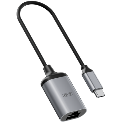 Rolio USB-C-Adapter – USB-C zu Ethernet – 1 Gbit/s