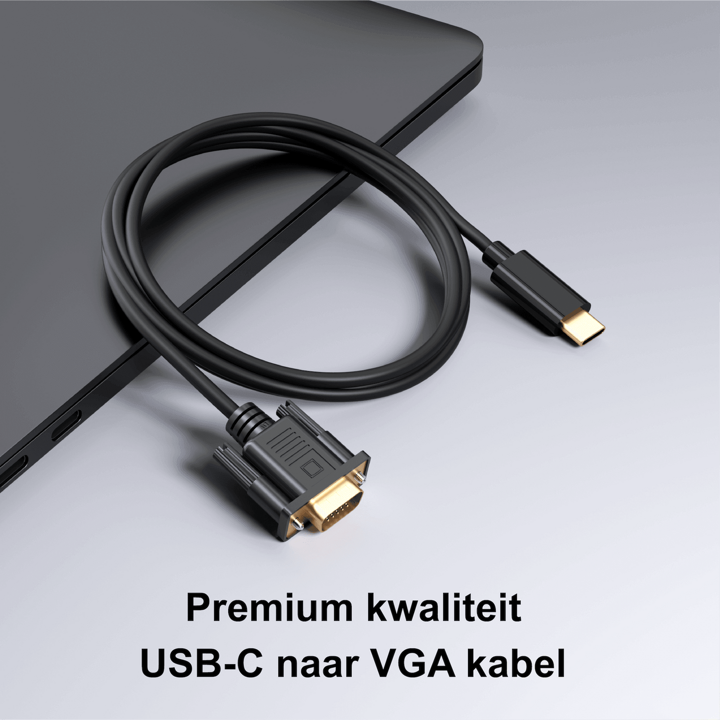 Rolio USB C naar VGA kabel - 1 meter - Rolio