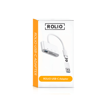 Rolio USB-C Adapter - SD/TF Kaartlezer - USB 3.0 - Inclusief converter - Rolio