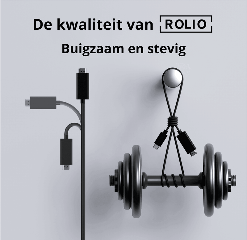 Rolio USB-C naar HDMI kabel - 4K - 60hz - 1 meter - Rolio