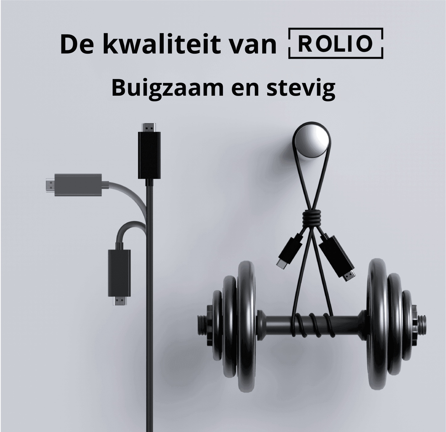 Rolio USB-C naar HDMI kabel - 4K - 60hz - 3 meter - Rolio
